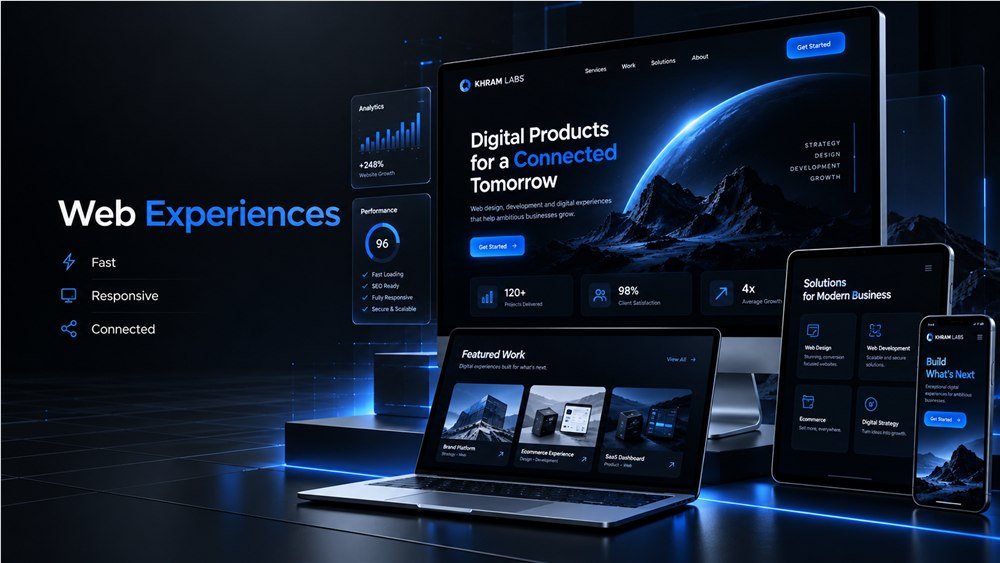 Premium websites designed and developed by KHRAM LABS